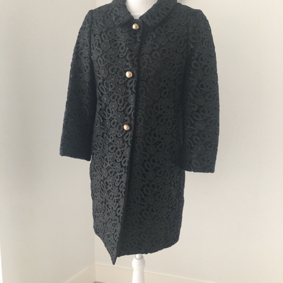 KATE SPADE FRANNY 3/4 SLEEVE ALLOVER LACE COAT SIZE 0 - Picture 9 of 11